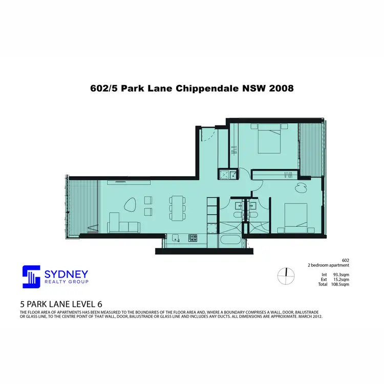 Floorplan of Homely apartment listing, 602/5 park Lane, Chippendale NSW 2008