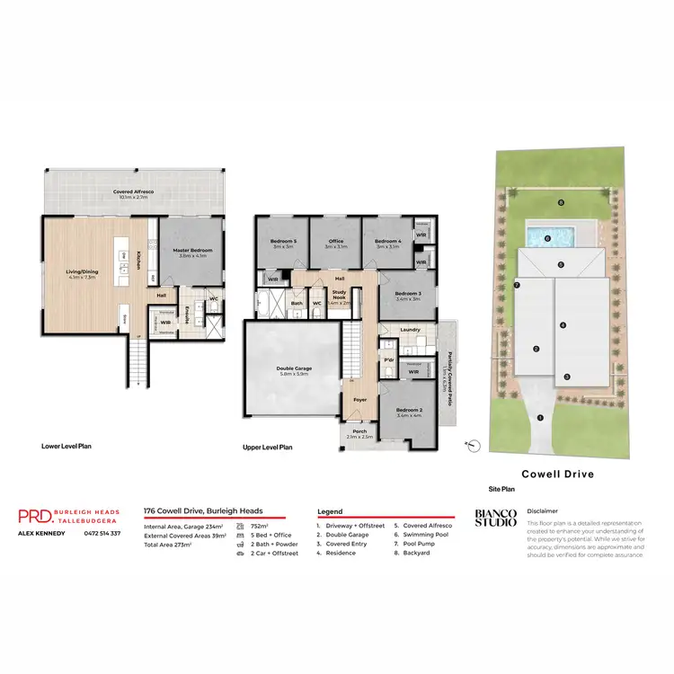 Floorplan of Homely house listing, 176 Cowell Drive, Burleigh Heads QLD 4220
