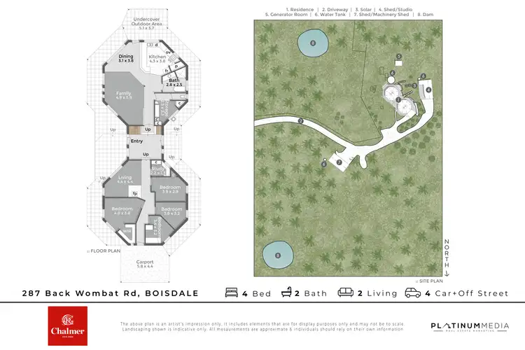 Floorplan of Homely house listing, 287 Back Wombat Road, Boisdale VIC 3860