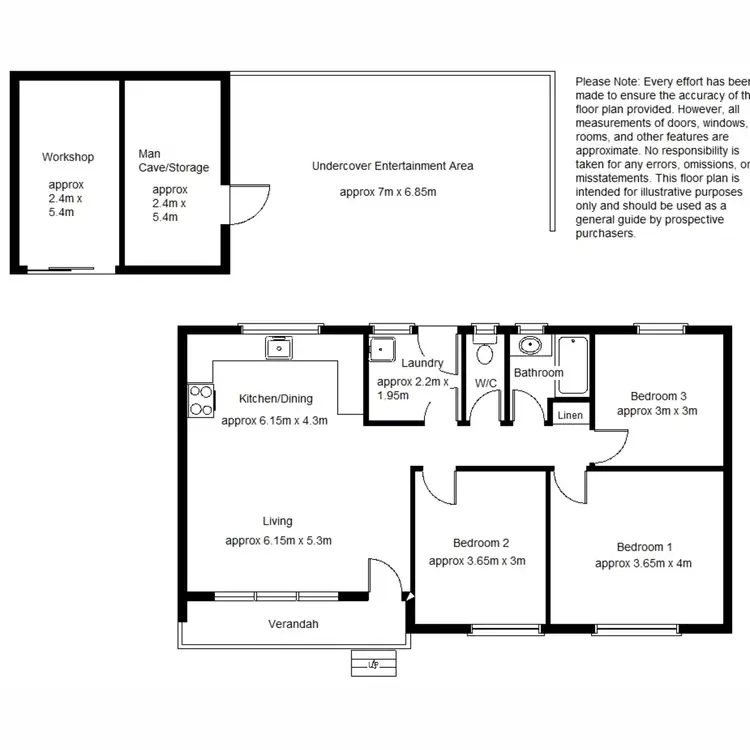 Floorplan of Homely house listing, 16 Larkin Crescent, Port Augusta SA 5700