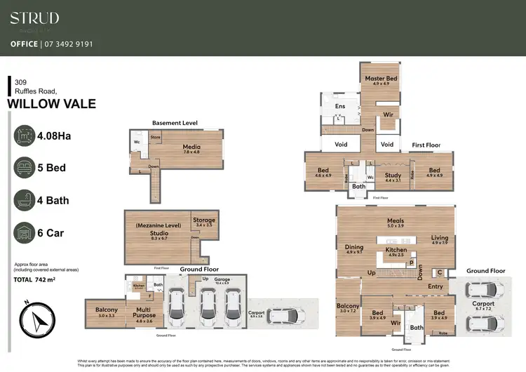 Floorplan of Homely house listing, 309 Ruffles Road, Willow Vale QLD 4209