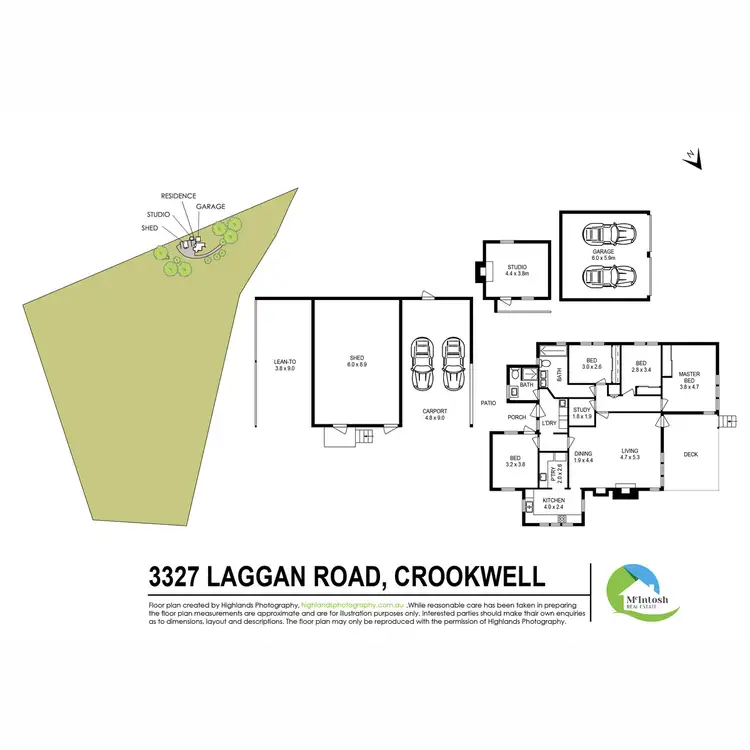 Floorplan of Homely rural property listing, 3327 Laggan Road, Crookwell NSW 2583