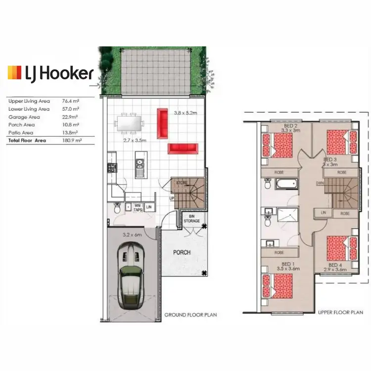 Floorplan of Homely townhouse listing, 18/702 Trouts Road, Aspley QLD 4034