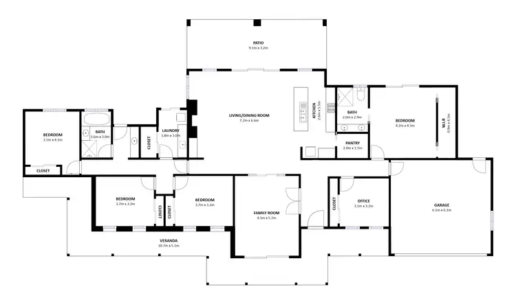 Floorplan of Homely house listing, 15 Corella Way, Wodonga VIC 3690