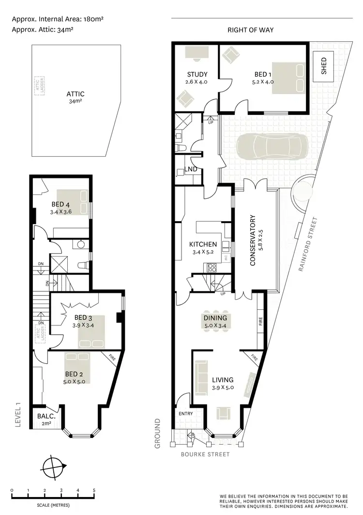 Floorplan of Homely terrace listing, 581 Bourke Street, Surry Hills NSW 2010