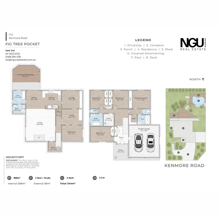 Floorplan of Homely house listing, 172 Kenmore Road, Fig Tree Pocket QLD 4069