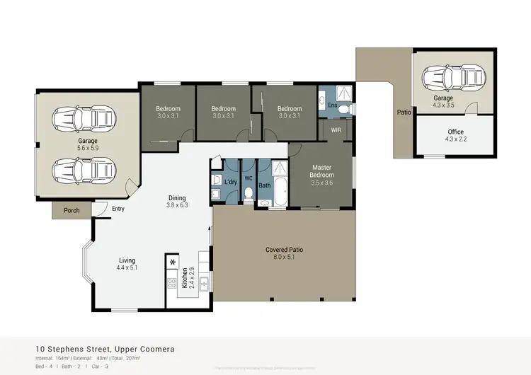 Floorplan of Homely house listing, 10 Stephens Street, Upper Coomera QLD 4209