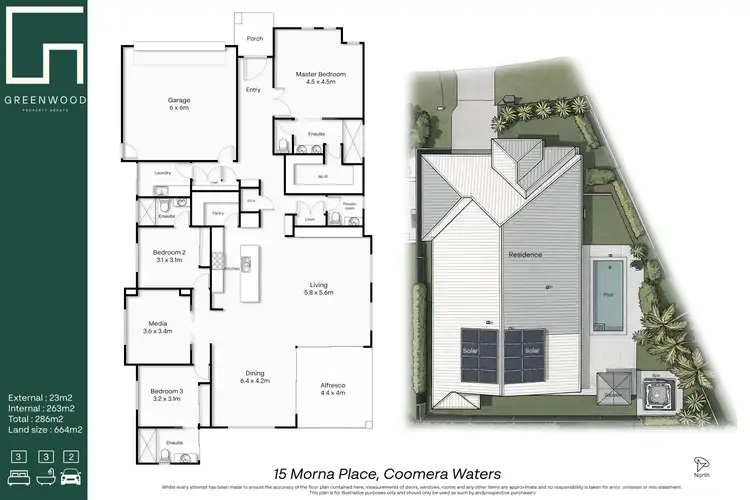 Floorplan of Homely house listing, 15 Morna Place, Coomera Waters QLD 4209