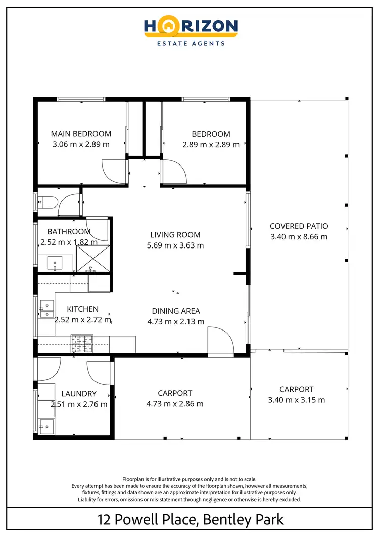 Floorplan of Homely house listing, 12 Powell Place, Bentley Park QLD 4869