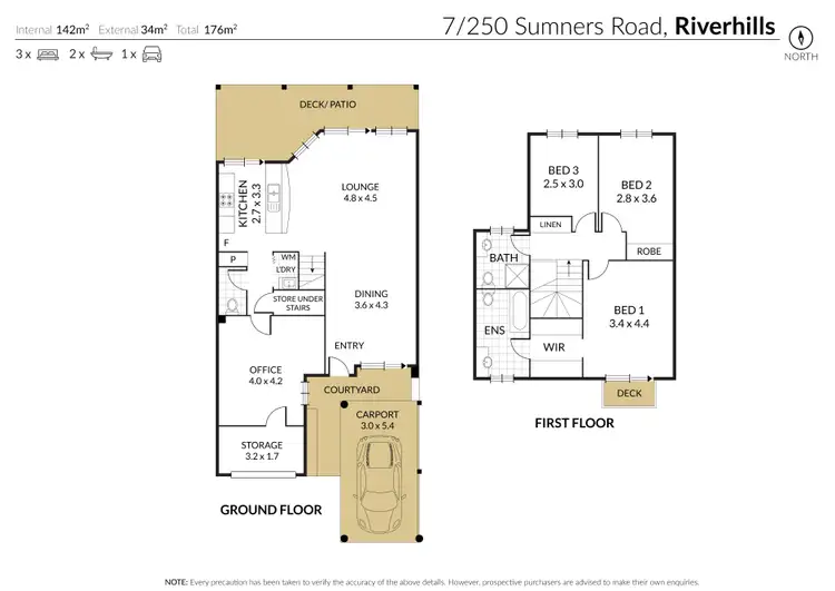 Floorplan of Homely townhouse listing, 7/250 Sumners Road, Riverhills QLD 4074