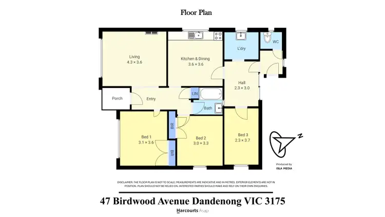 Floorplan of Homely house listing, 47 Birdwood Avenue, Dandenong VIC 3175