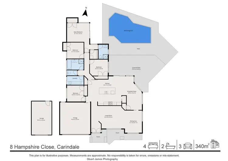 Floorplan of Homely house listing, 8 Hampshire Close, Carindale QLD 4152