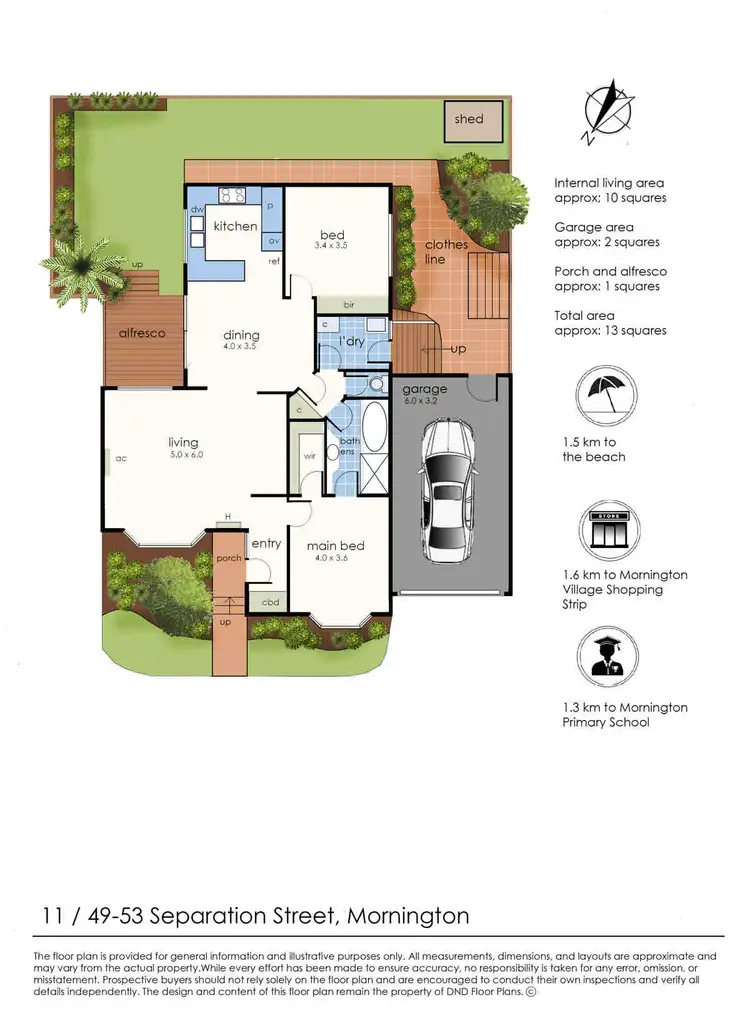 Floorplan of Homely unit listing, 11/49-53 Separation Street, Mornington VIC 3931