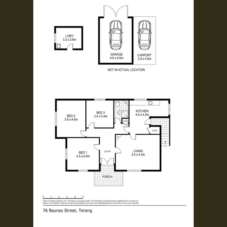 Floorplan of Homely house listing, 76 Baynes Street, Terang VIC 3264
