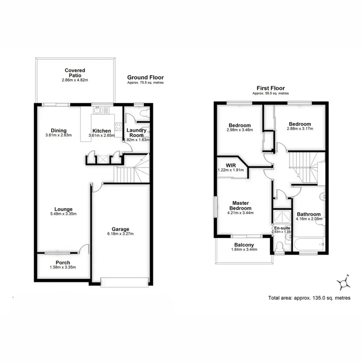 Floorplan of Homely semi-detached listing, 22/54 Outlook Place, Durack QLD 4077