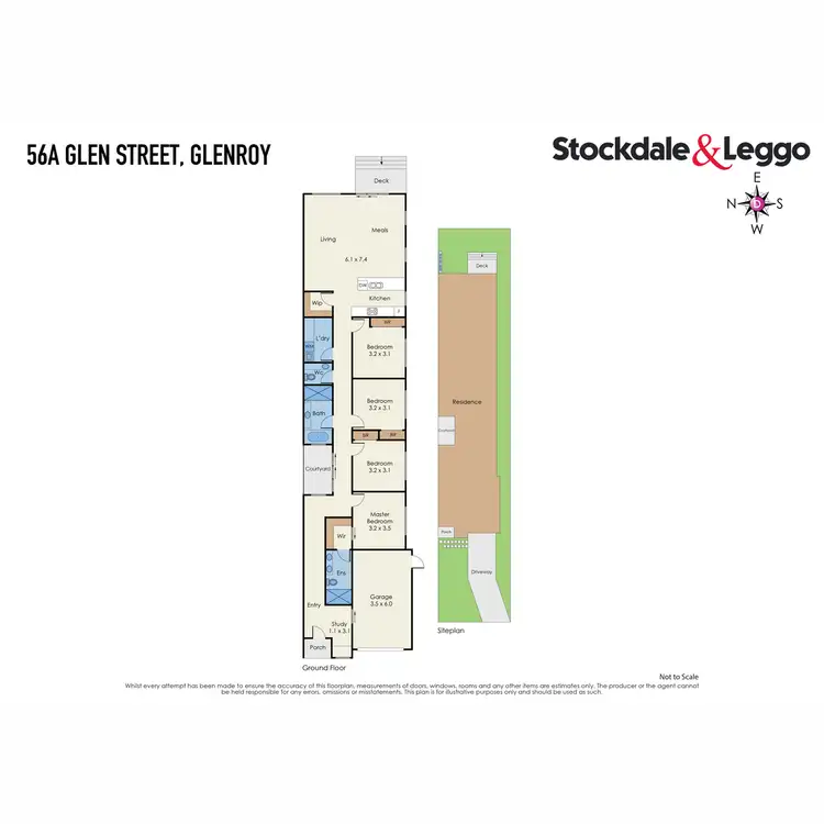 Floorplan of Homely house listing, 56A Glen Street, Glenroy VIC 3046