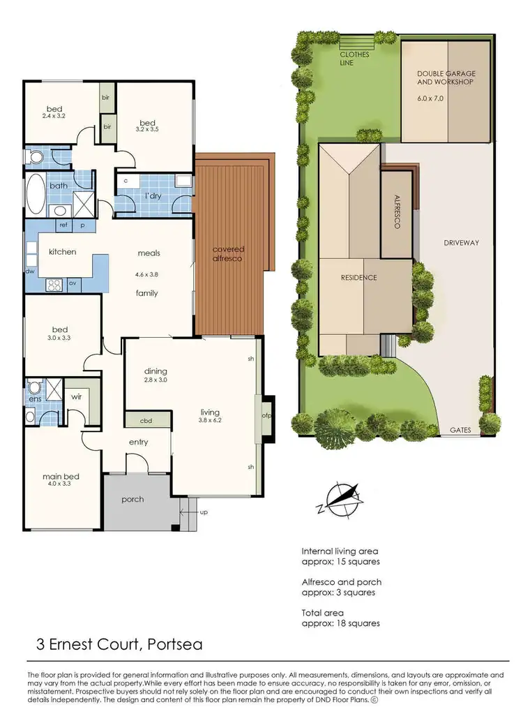 Floorplan of Homely house listing, 3 Ernest Court, Portsea VIC 3944