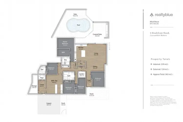 Floorplan of Homely house listing, 4 Bradshaw Drive, Currumbin Waters QLD 4223