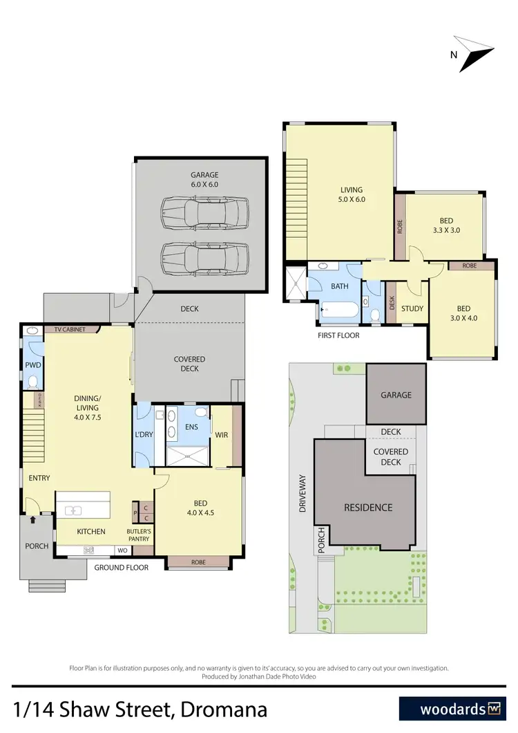 Floorplan of Homely unit listing, 1/14 Shaw Street, Dromana VIC 3936