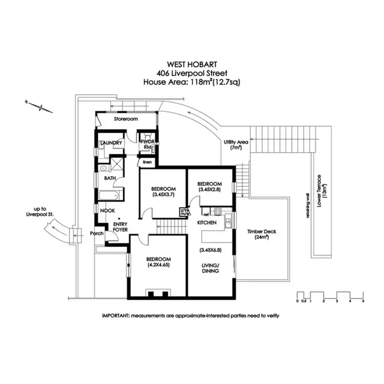 Floorplan of Homely house listing, 406 Liverpool Street, West Hobart TAS 7000