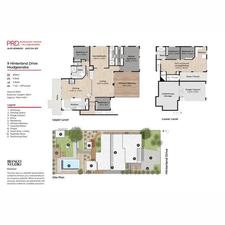 Floorplan of Homely house listing, 9 Hinterland Drive, Mudgeeraba QLD 4213