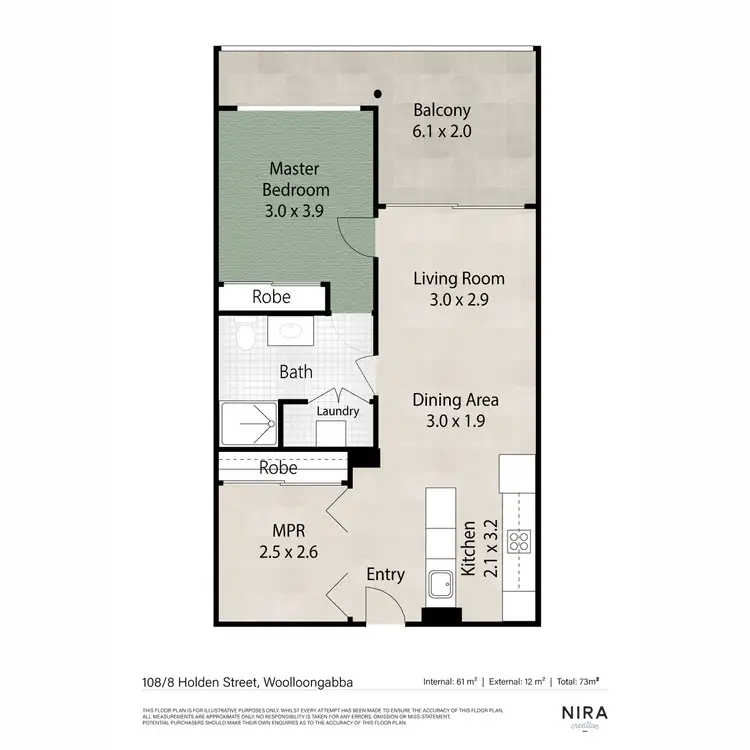 Floorplan of Homely apartment listing, 108/8 Holden Street, Woolloongabba QLD 4102