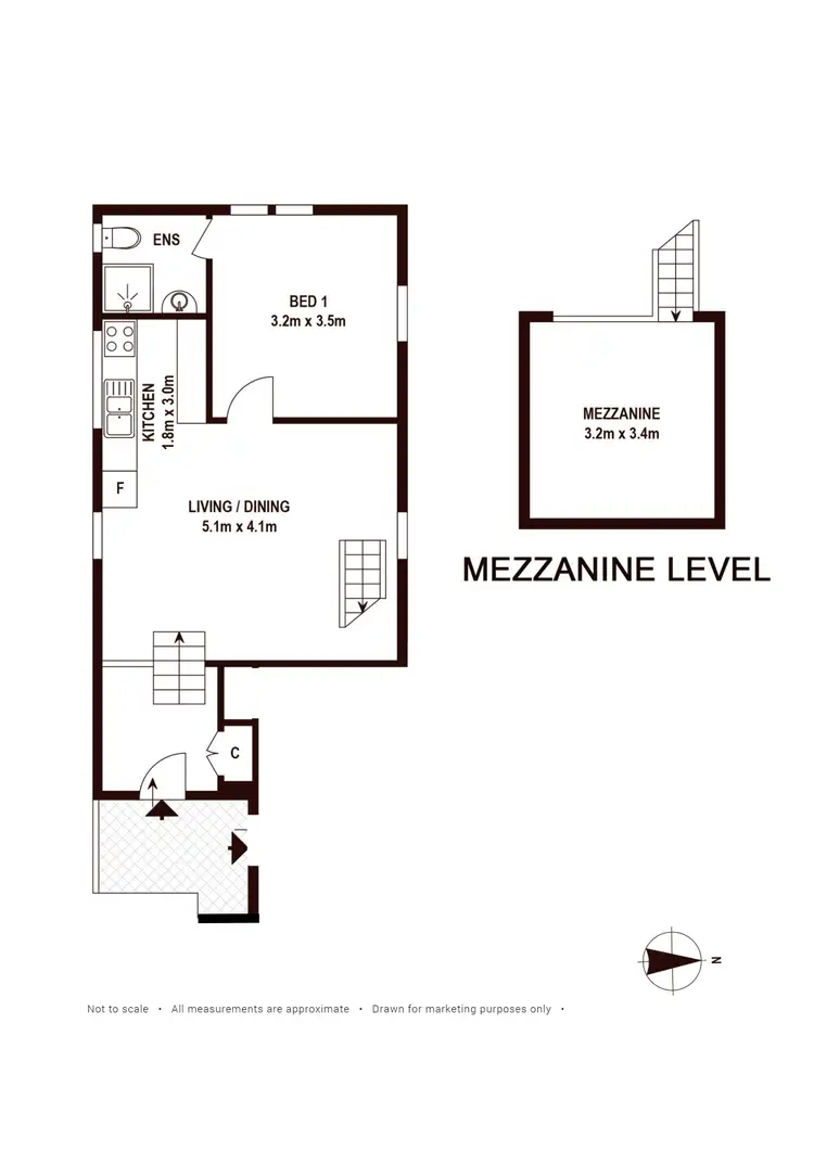 Floorplan of Homely flat listing, 2/597A Pacific Highway, Mount Colah NSW 2079
