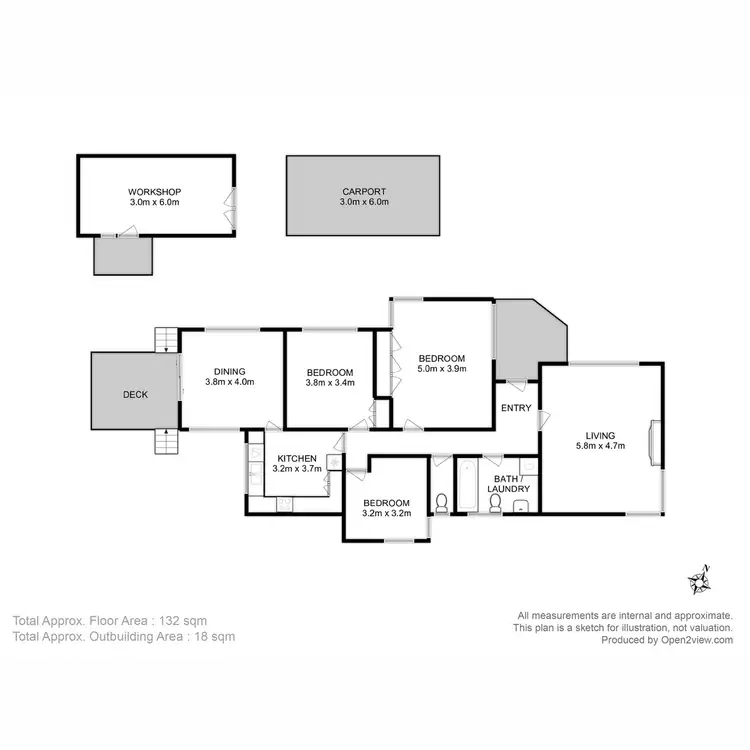 Floorplan of Homely house listing, 74 Taroona Crescent, Taroona TAS 7053