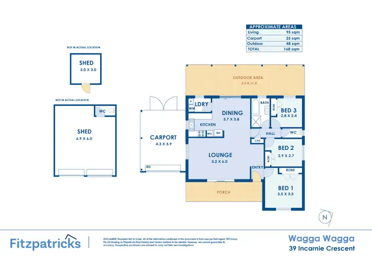 Floorplan of Homely house listing, 39 Incarnie Crescent, Wagga Wagga NSW 2650