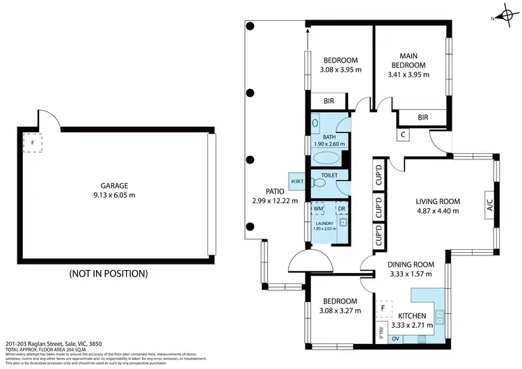 Floorplan of Homely house listing, 201-203 Raglan Street, Sale VIC 3850
