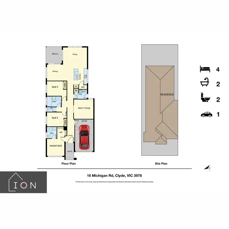 Floorplan of Homely house listing, 16 Michigan Road, Clyde VIC 3978