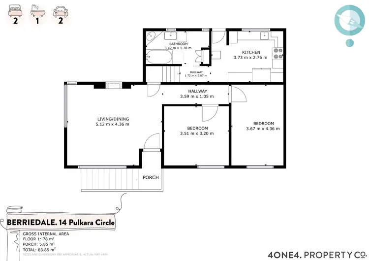 Floorplan of Homely house listing, 14 Pulkara Circle, Berriedale TAS 7011