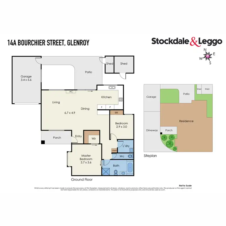 Floorplan of Homely unit listing, 14A Bourchier Street, Glenroy VIC 3046
