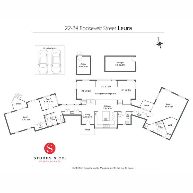 Floorplan of Homely house listing, 22-24 Roosevelt Street, Leura NSW 2780