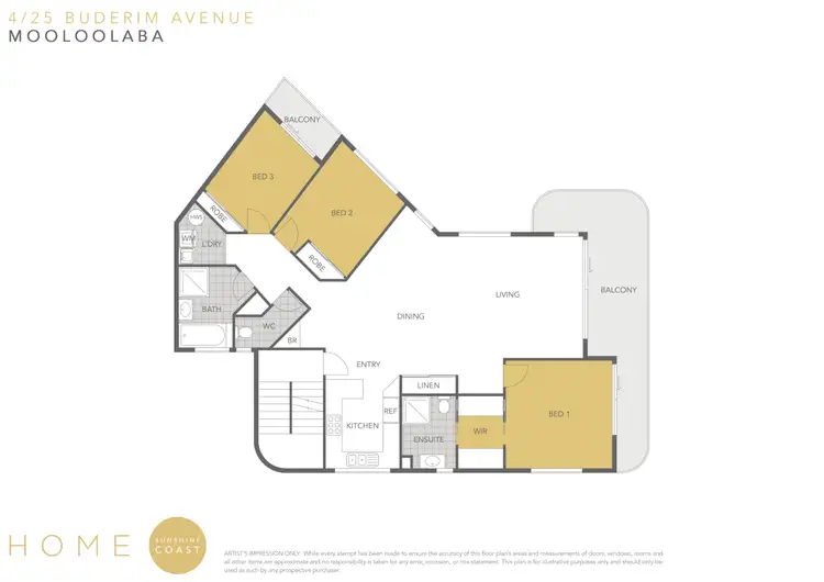 Floorplan of Homely unit listing, 4/25 Buderim Avenue, Mooloolaba QLD 4557