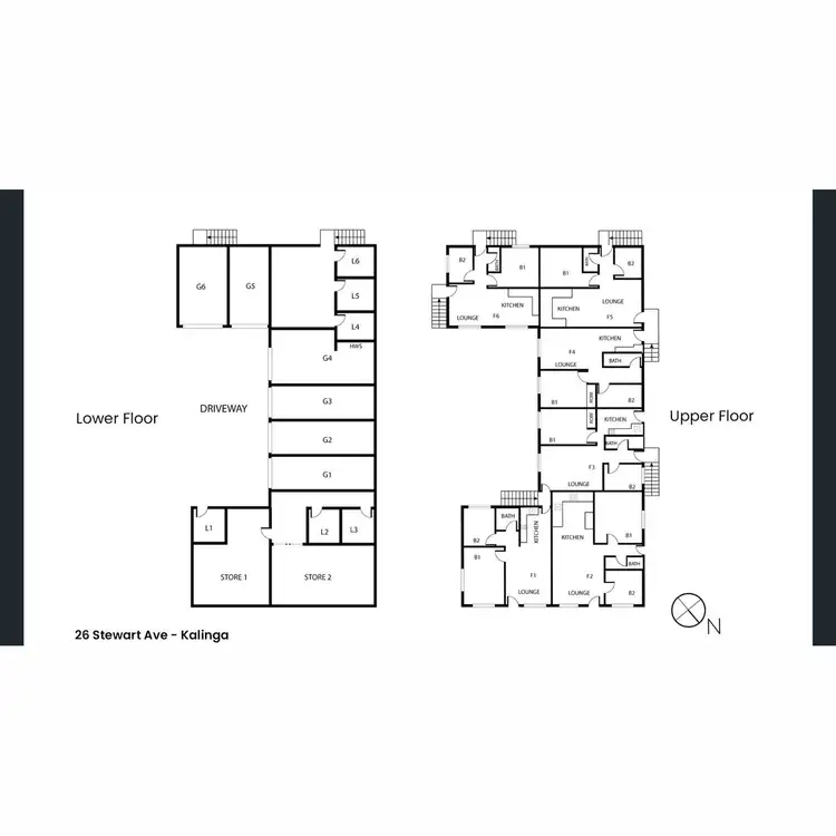 Floorplan of Homely block of units listing, 26 Stewart Avenue, Kalinga QLD 4030