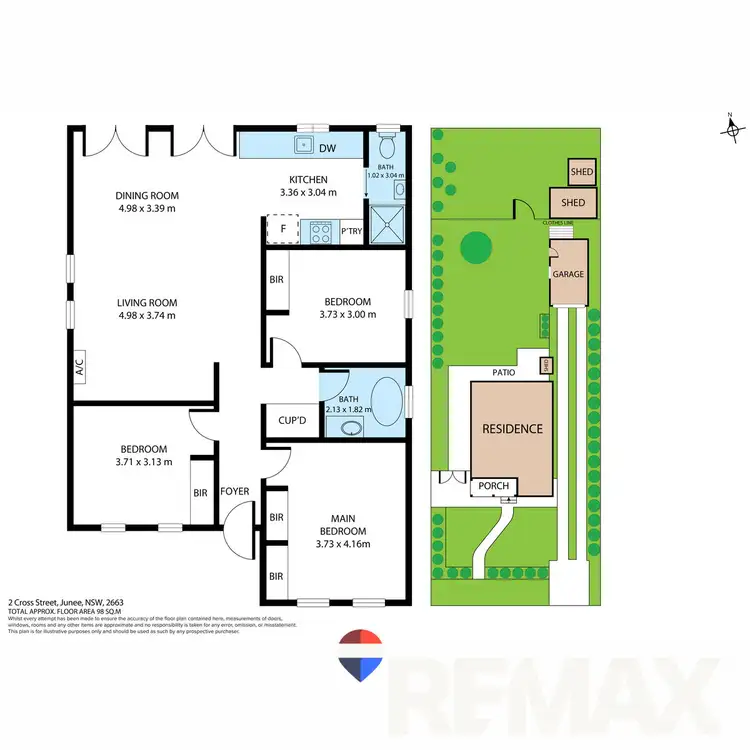 Floorplan of Homely house listing, 2 Cross Street, Junee NSW 2663