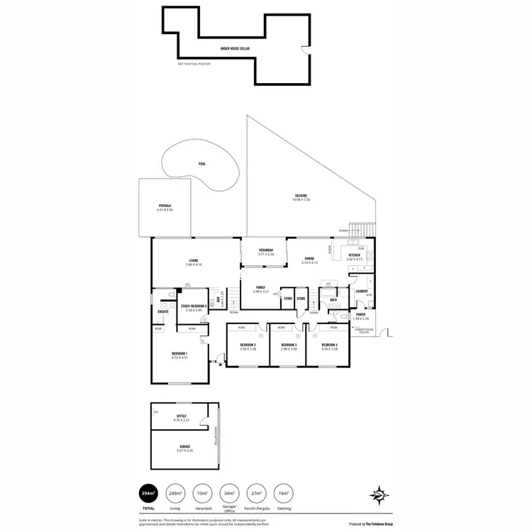 Floorplan of Homely house listing, 12 Riviera Court, Pasadena SA 5042