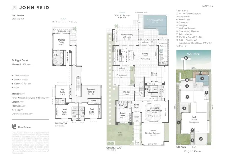 Floorplan of Homely house listing, 26 Bight Court, Mermaid Waters QLD 4218