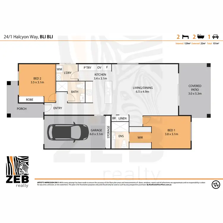 Floorplan of Homely house listing, 24/1 Halcyon Way, Bli Bli QLD 4560