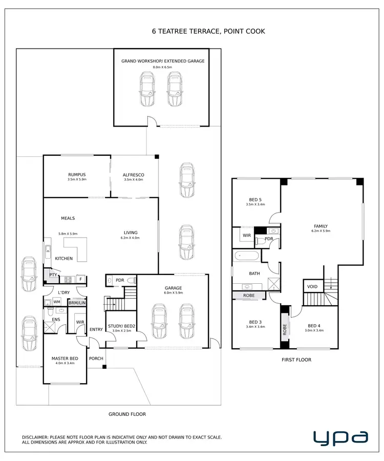 Floorplan of Homely house listing, 6 Teatree Terrace, Point Cook VIC 3030
