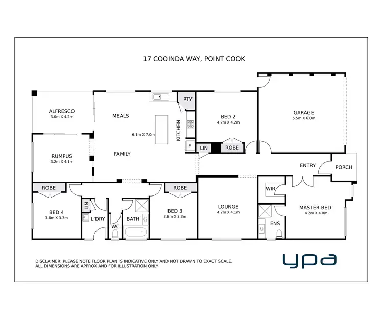 Floorplan of Homely house listing, 17 Cooinda Way, Point Cook VIC 3030