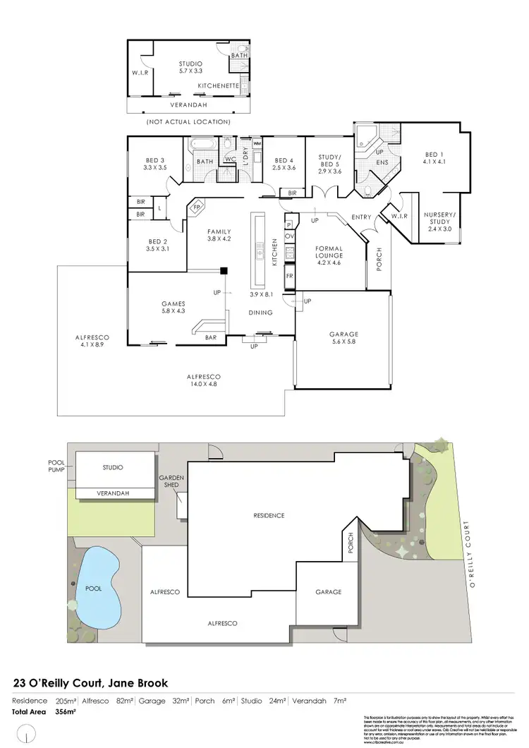 Floorplan of Homely house listing, 23 O'Reilly Court, Jane Brook WA 6056