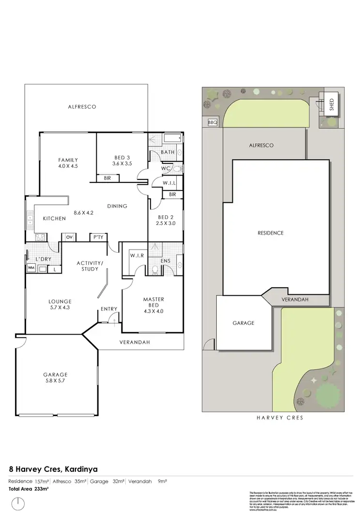 Floorplan of Homely house listing, 8 Harvey Crescent, Kardinya WA 6163