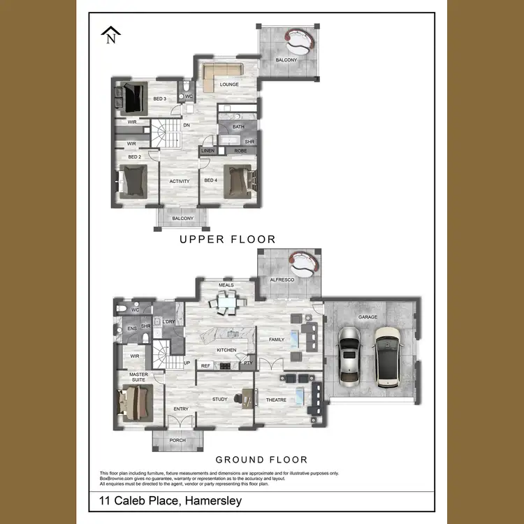 Floorplan of Homely house listing, 11 Caleb Place, Hamersley WA 6022
