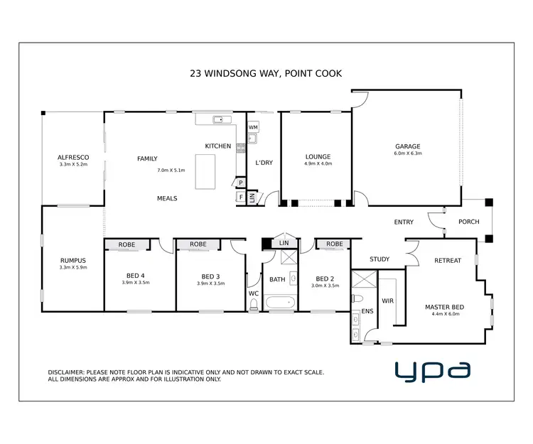 Floorplan of Homely house listing, 23 Windsong Way, Point Cook VIC 3030