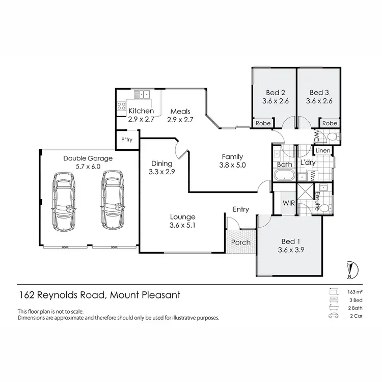 Floorplan of Homely house listing, 162 Reynolds Road, Mount Pleasant WA 6153