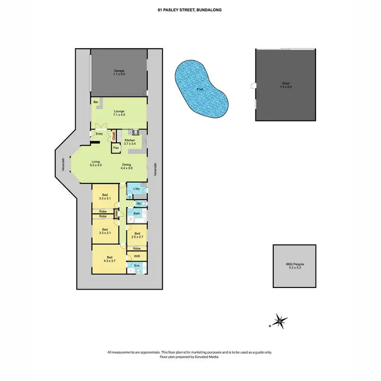 Floorplan of Homely house listing, 81 Pasley Street, Bundalong VIC 3730