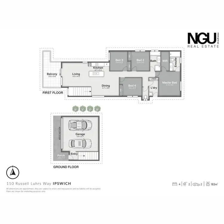 Floorplan of Homely house listing, 110 Russell Luhrs Way, Spring Mountain QLD 4300