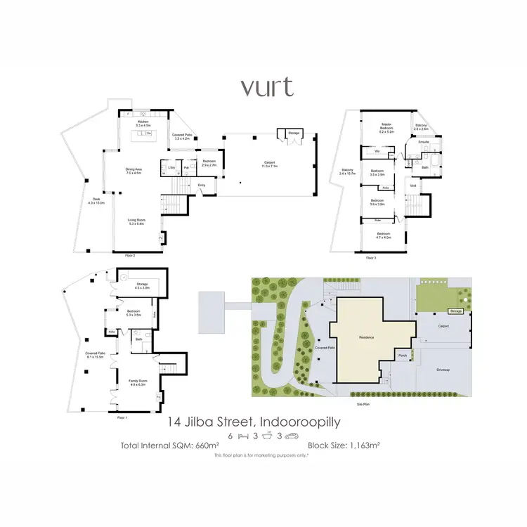 Floorplan of Homely house listing, 14 Jilba Street, Indooroopilly QLD 4068
